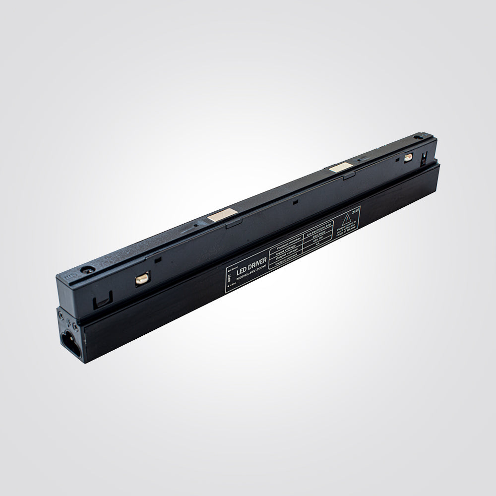 שנאי לפרופיל מגנטי חיצוני 48V 200W שחור