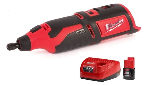 משחזת ציר נטענת 12V דגם C12 RT כולל סוללה 2AH מבית Milwaukee