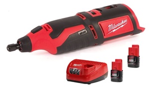 משחזת ציר נטענת 12V דגם C12 RT כולל סוללות 2AH מבית Milwaukee