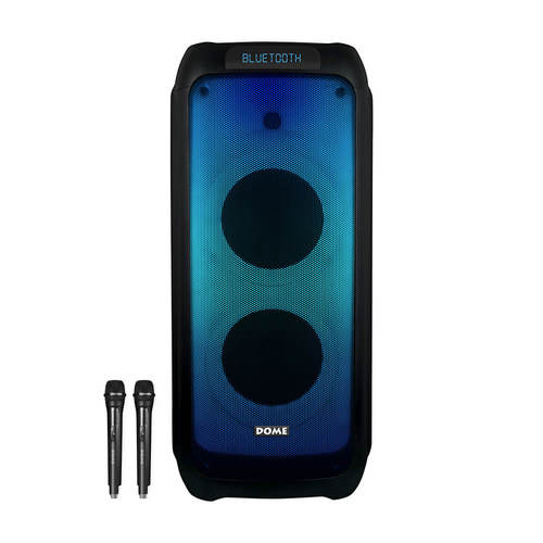 בידורית ניידת 3000W כולל 2 מיקרופונים אלחוטיים Dome דום CLUB-280