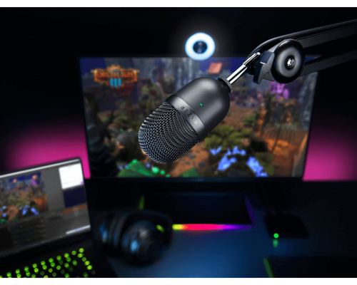 מיקרופון בצבע שחור RAZER דגם SEIREN MINI 