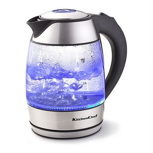 קומקום זכוכית חשמלי 1.8 ליטר KitchenChef דגם 5230