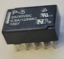 ממסר 125V 0.5A 5V 2A P-5 2XC.O