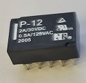 ממסר 125V 0.5A 12V 2A P-12 2XC.O
