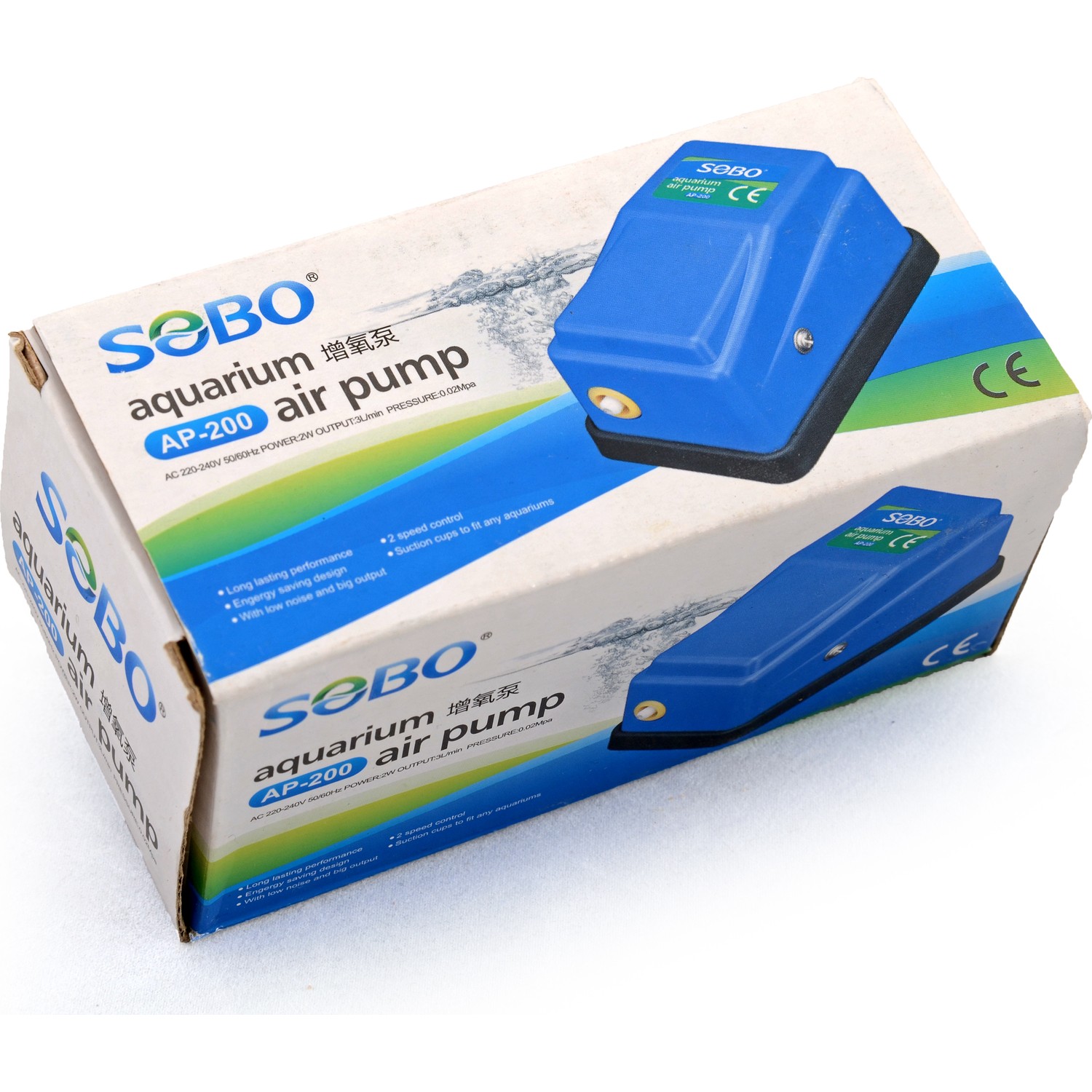 SOBO - משאבת אויר דגם AP 200 בעוצמה (2W)