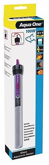 גוף חימום עם תרמוסטט לאקווריום אקווה וואן 100W