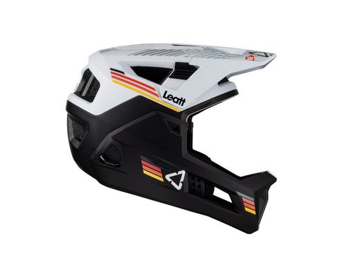 קסדת אנדורו מתפרקת לאופניים ליט שחור / לבן - LEATT MTB 4.0 ENDURO V23