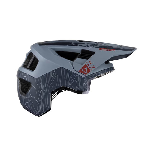 קסדת אול מאונטיין לאופניים ליט אפור -  LEATT MTB ALL MOUNTAIN 4.0 TITANIUM V23