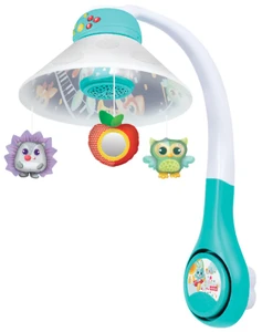 מובייל מסתובב לתינוק עם מקרן תקרה היער הקסום 3 ב 1