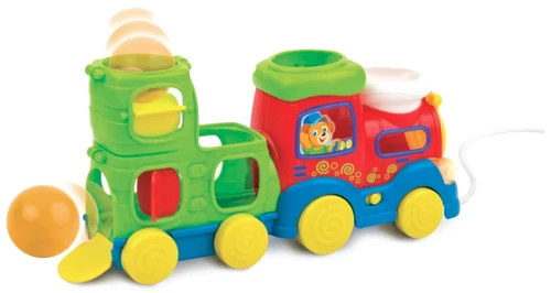 רכבת הך פטיש אורקולי עם 3 כדורים צבעוניים