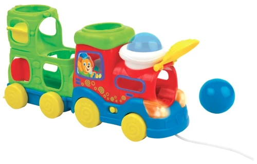 רכבת הך פטיש אורקולי עם 3 כדורים צבעוניים
