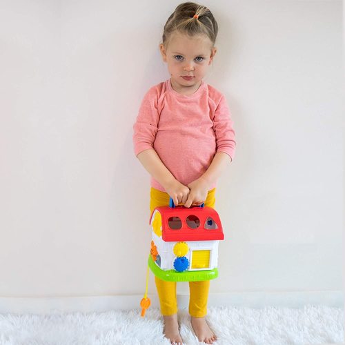 בית פעילות השחלת צורות ו ABC מנגן ומאיר