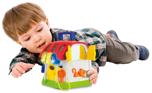 בית פעילות השחלת צורות ו ABC מנגן ומאיר