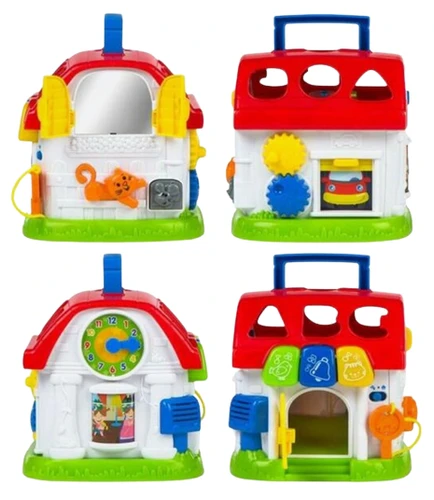 בית פעילות השחלת צורות ו ABC מנגן ומאיר