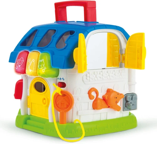 בית פעילות השחלת צורות ו ABC מנגן ומאיר