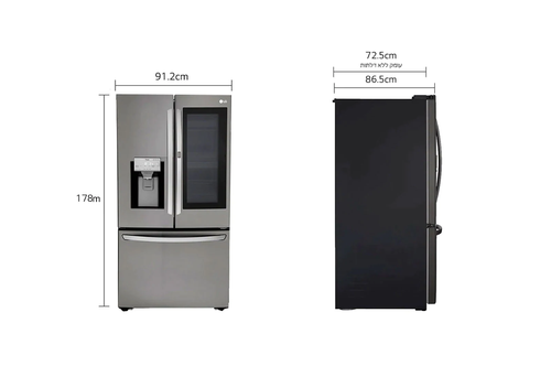 מקרר ‏מקפיא תחתון LG GRX265KR ‏626 ‏ליטר