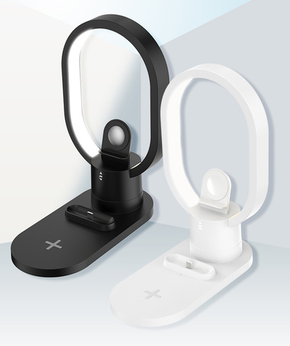 מעמד טעינה 4 ב-1 משולב מנורת לילה Qi Energy LIGHT