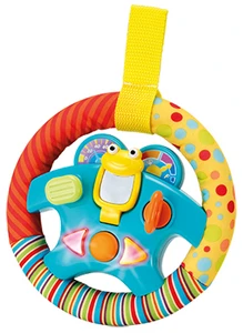 הגה פעילות אורקולי רך עם חיבור למיטה / עריסה / עגלה / כיסא בטיחות