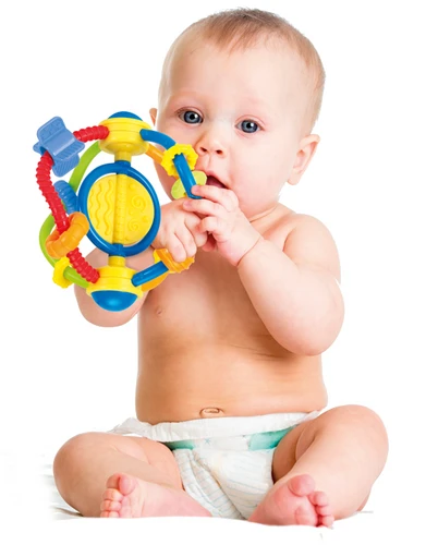 נשכן משולב רעשן עם מגוון צבעים וטקסטורות