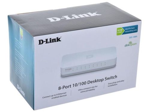OMC מתג 10/100 D-Link DES-1008C/A1A 8 Port SOHO Switch