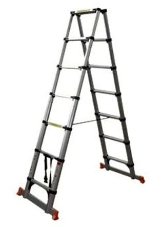 סולם אלומיניום טלסקופי כפול  KRAUSS 2X9