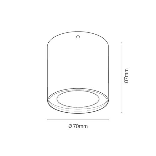 צילנדר IP54 10W 3000K