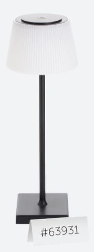 מנורה נטענת טעינה USB STELA - שחור