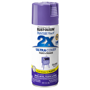 ספריי צבע כולל שכבת יסוד צבע סגול מבריק    -   ULTRA COVER 2X Gloss Grape Rust-Oleum