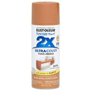 ספריי צבע כולל שכבת יסוד צבע קרמל משי - ULTRA COVER 2X Satin Warm Caramel Rust-Oleum