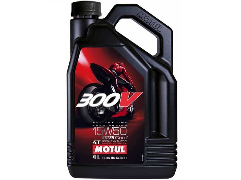 שמן מנוע 4 פעימות 15W50 מוטול 4 ליטר - MOTUL 300V