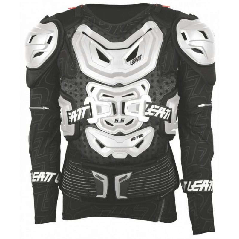מגן גוף (חליפת לחץ) ליט 5.5 לבן - LEATT 5.5 BODY PROTECTOR HD