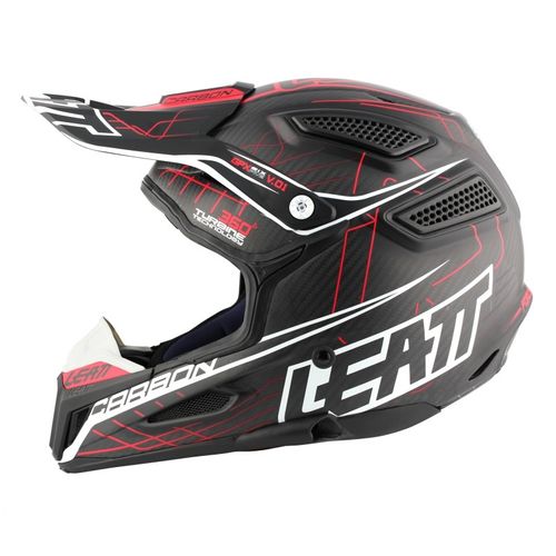 קסדת ליט קרבון / אדום - LEATT GPX 6.5