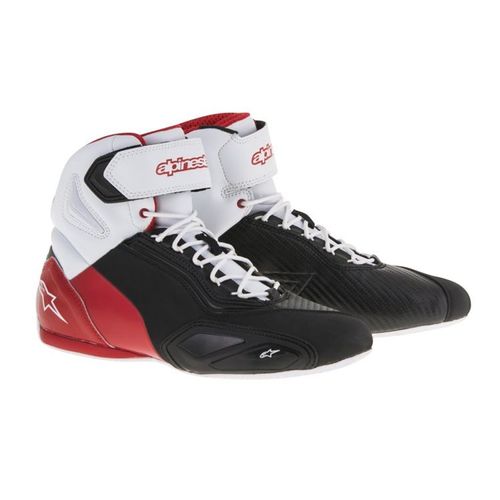 נעלי רכיבה אלפינסטארס שחור / אדום - ALPINESTARS FASTER 2