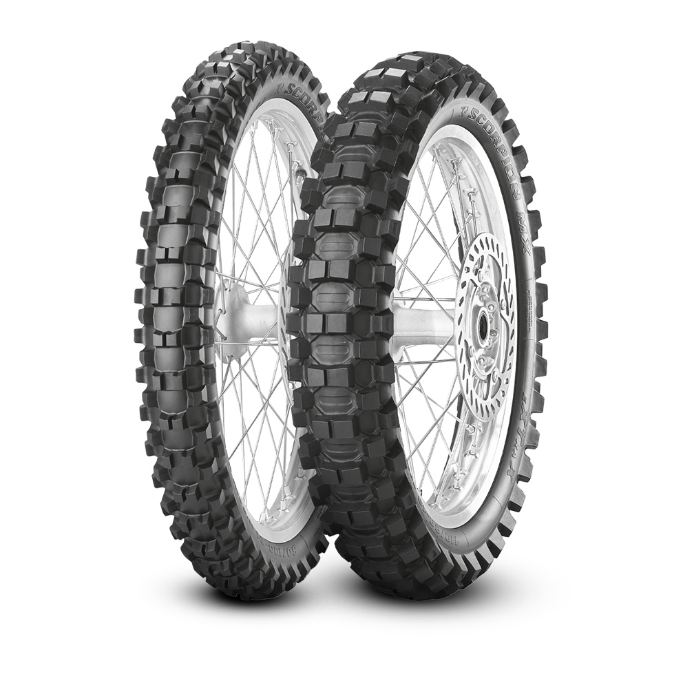 סט צמיגים פירלי - PIRELLI SCORPION MX