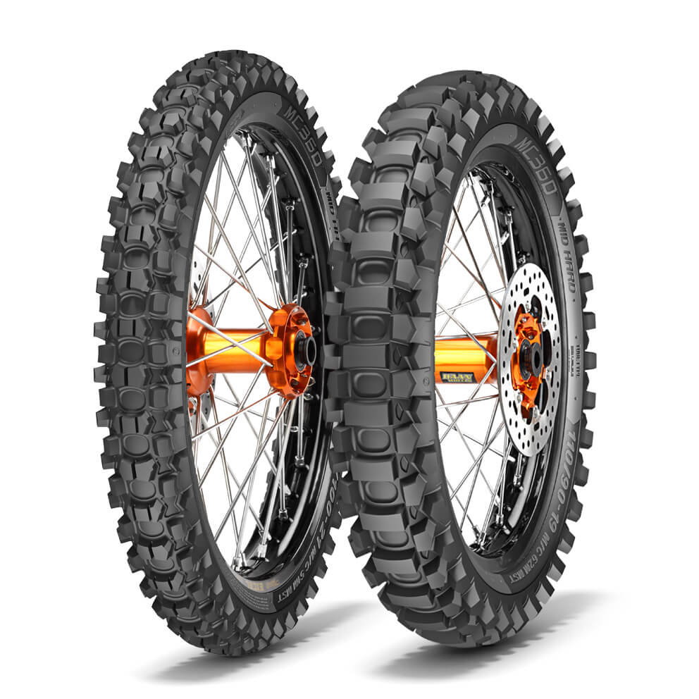 סט צמיגים מצלר 360 מיד הארד -  METZELER MC360 MID HARD 
