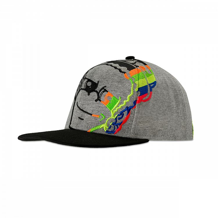 כובע ולנטינו רוסי אפור - VR46 DOTTORINO CAP 