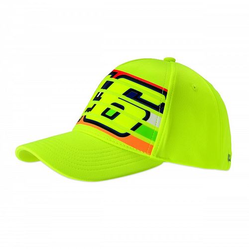 כובע ולנטינו רוסי צהוב - VR46 STRIPES CAP 