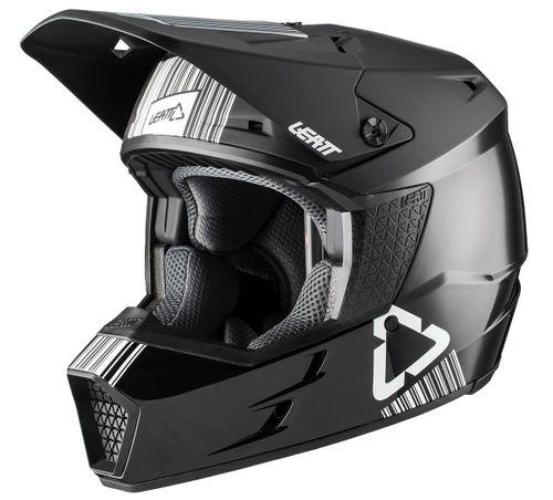 קסדת ליט שחור / לבן - LEATT GPX 3.5