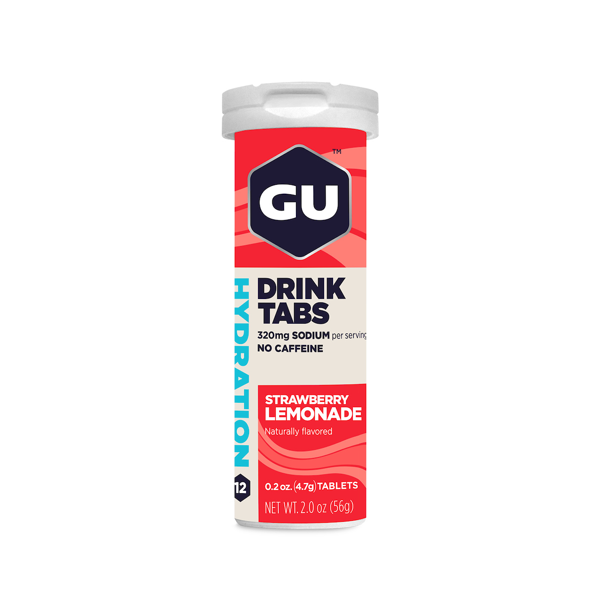 טבליות משקה מלחים גו בטעם תות לימון - GU ENERGY DRINK TABS STRAWBERRY LEMON