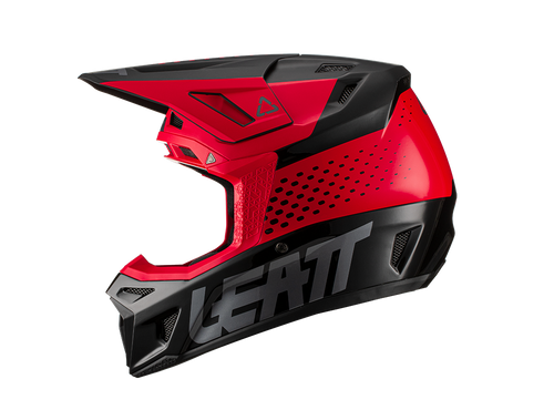 קסדת ליט 8.5 אדום כולל משקפי אבק - LEATT MOTO 8.5 HELMET RED
