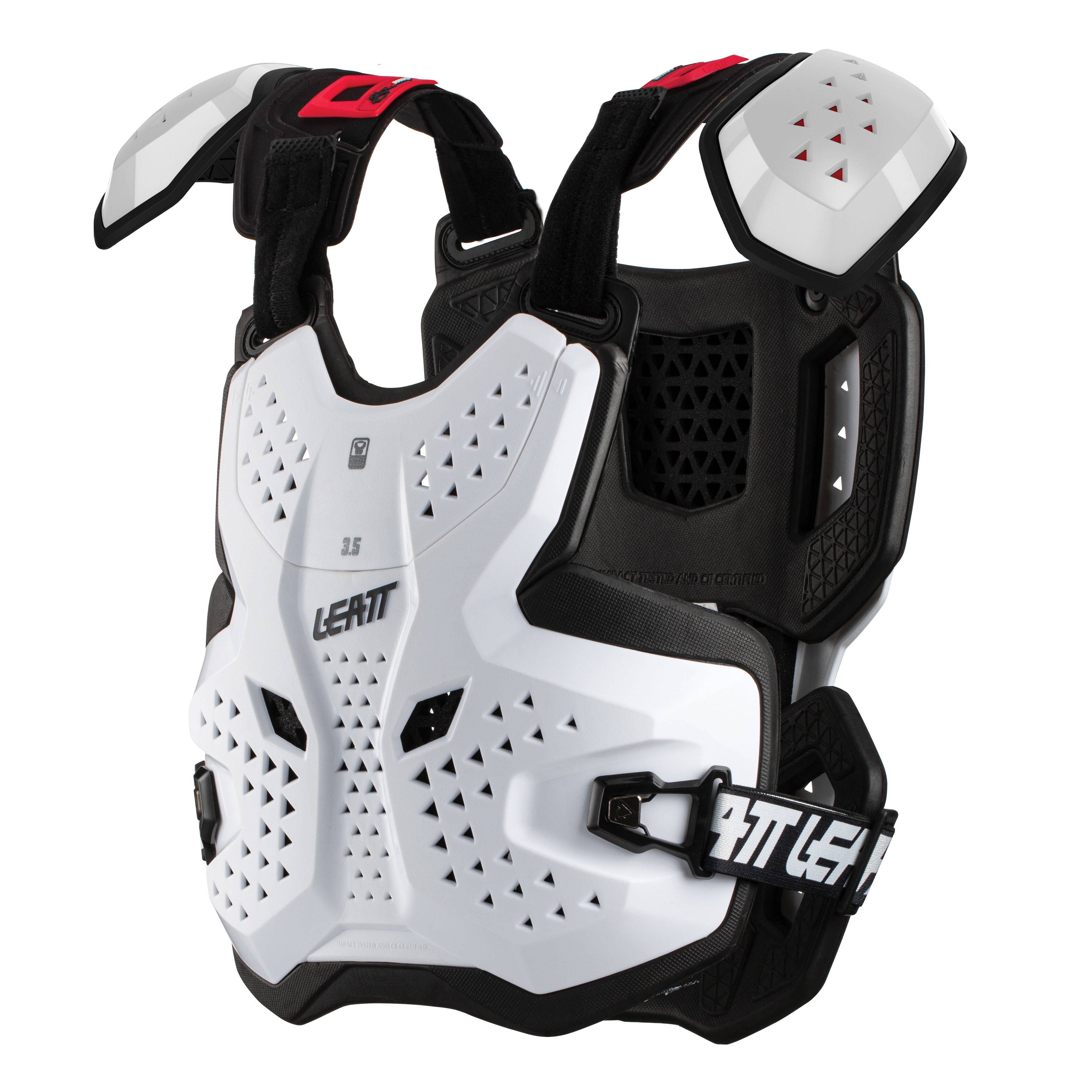 מגן גוף ליט לבן -  LEATT CHEST PROTECTOR 3.5 PRO 