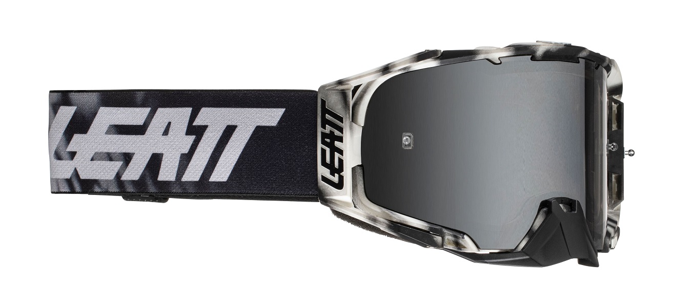 משקפי אבק ליט שחור/לבן -  LEATT VELOCITY IRIZ AFRICAN TIGER 6.5