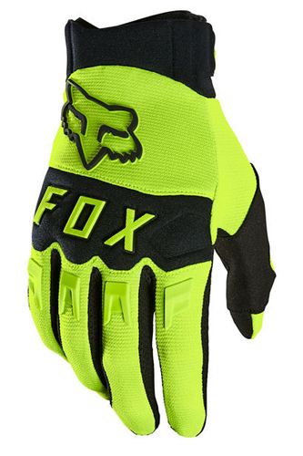 כפפות רכיבה פוקס צהוב / שחור - FOX DIRTPAW V21  