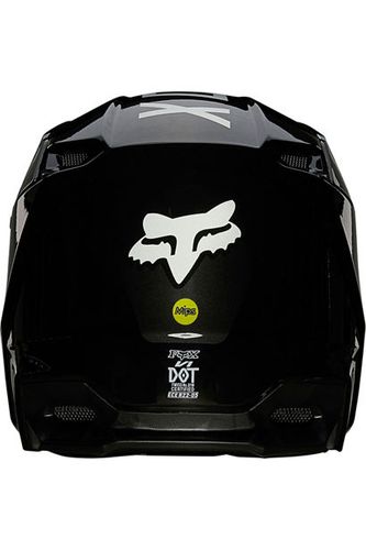 קסדת ילדים פוקס שחור / לבן -  FOX V1 REVN YTH V21