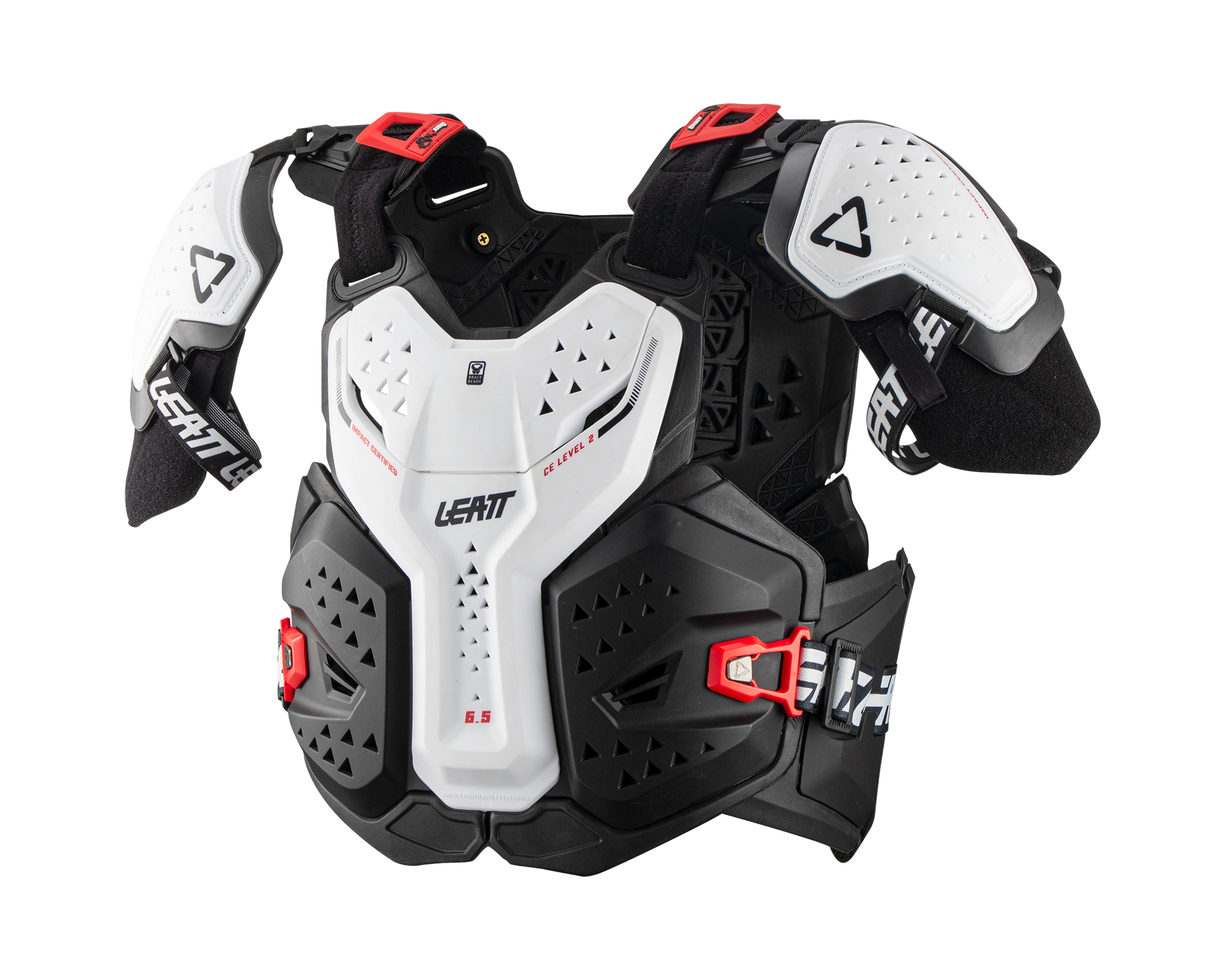מגן חזה ליט 6.5 לבן - LEATT CHEST PROTECTOR 6.5 PRO