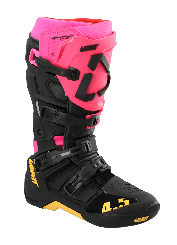 מגף רכיבה ליט שחור / ורוד  - LEATT BOOTS GPX 4.5 80