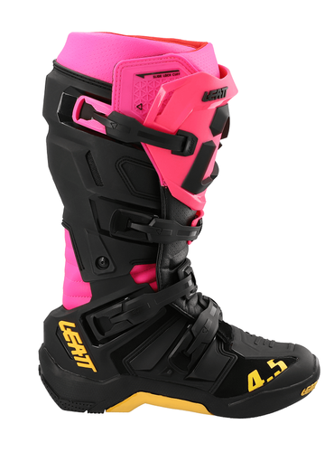 מגף רכיבה ליט שחור / ורוד  - LEATT BOOTS GPX 4.5 80's
