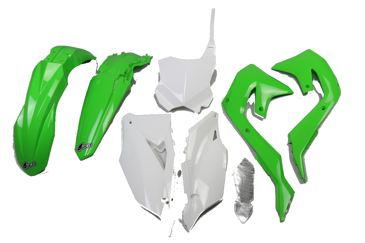 סט פלסטיקה מלא לאופנוע צבע מקורי UFO PLATSIC KIT KAWASAKI KXF450 2019-2021