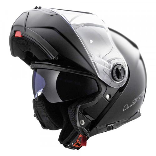 קסדה נפתחת אל אס 2 טיטאניום / שחור מט LS2 FF325 STROBE