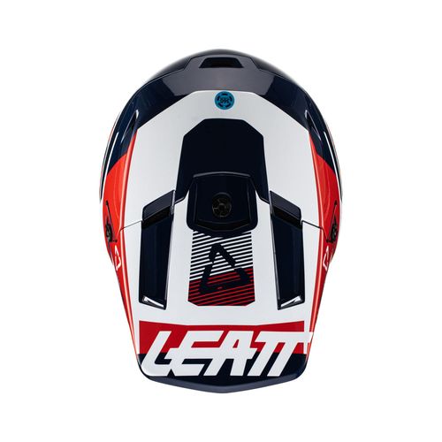 קסדת ליט כחול / אדום - LEATT MOTO 3.5 ROYAL V22